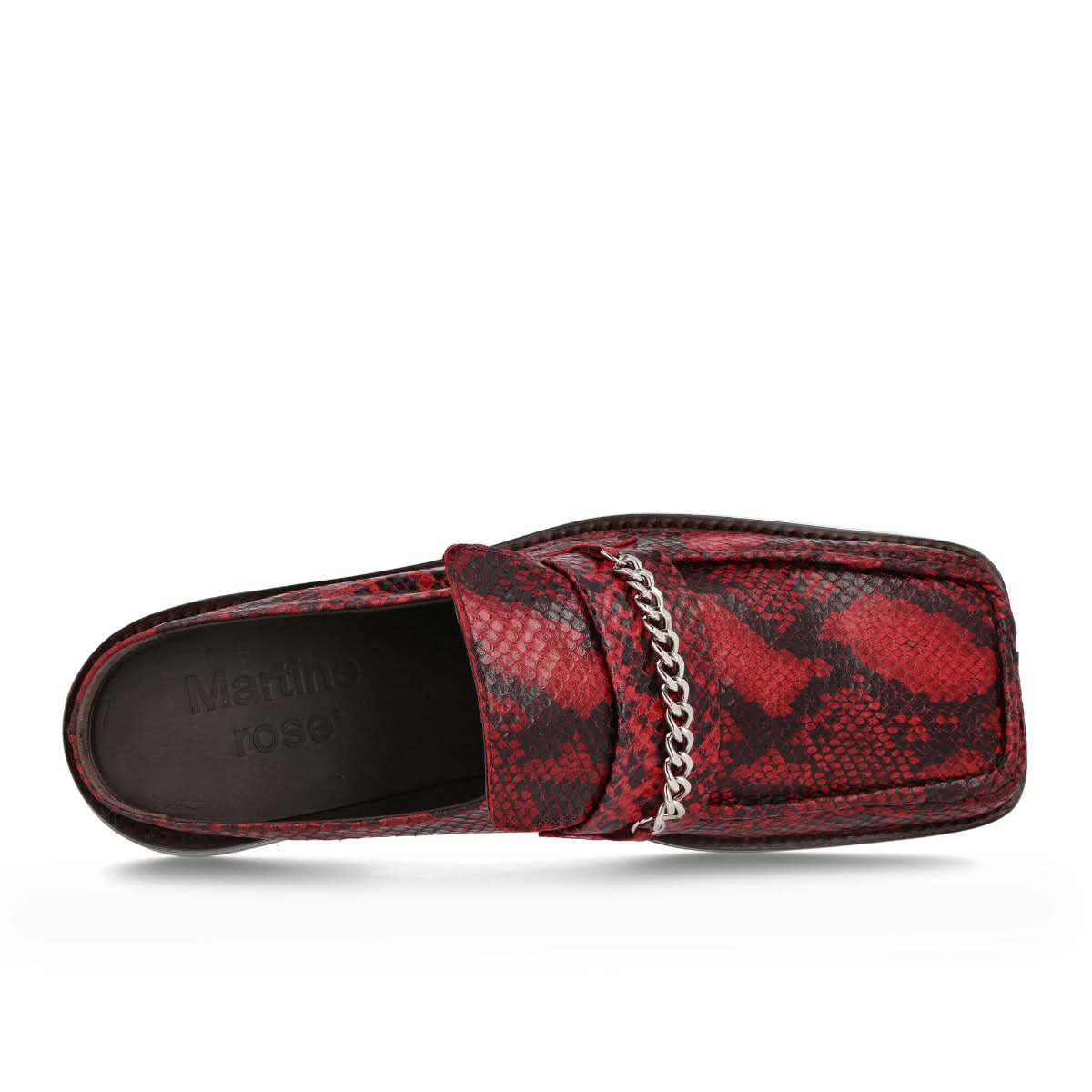 Martine Rose Loafer Mule Red Slides Detail view 5 | Gate