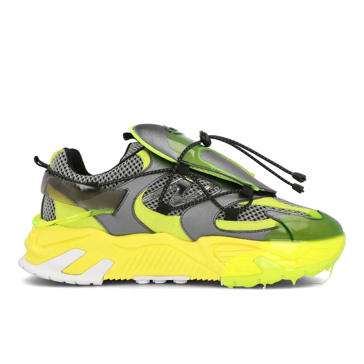 Iceberg Racing Soft Grey,Yellow Sneaker Detail view 1 | Gate