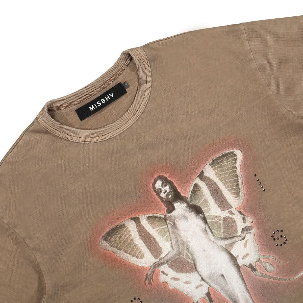 MISBHV Dream Machine T-Shirt Brown Detail view 3 | Gate