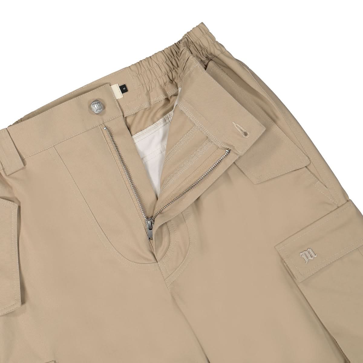 MISBHV Baggy Work Trousers Beige Detail view 4 | Gate