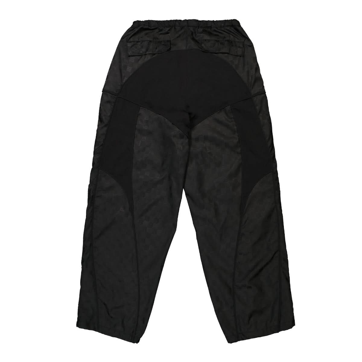 MISBHV Nylon Monogram Parachute Trousers Black Detail view 1 | Gate