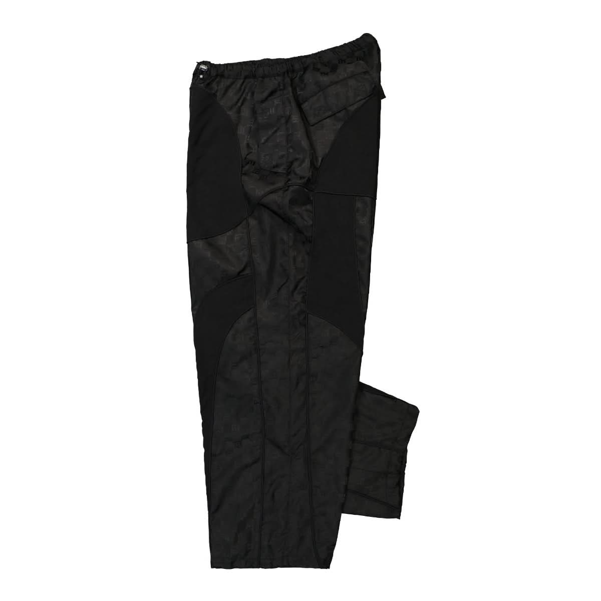 MISBHV Nylon Monogram Parachute Trousers Black Detail view 3 | Gate