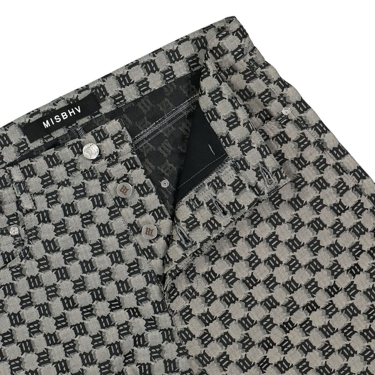 MISBHV Jacquard Canvas Monogram Shorts Multicolor Detail view 4 | Gate