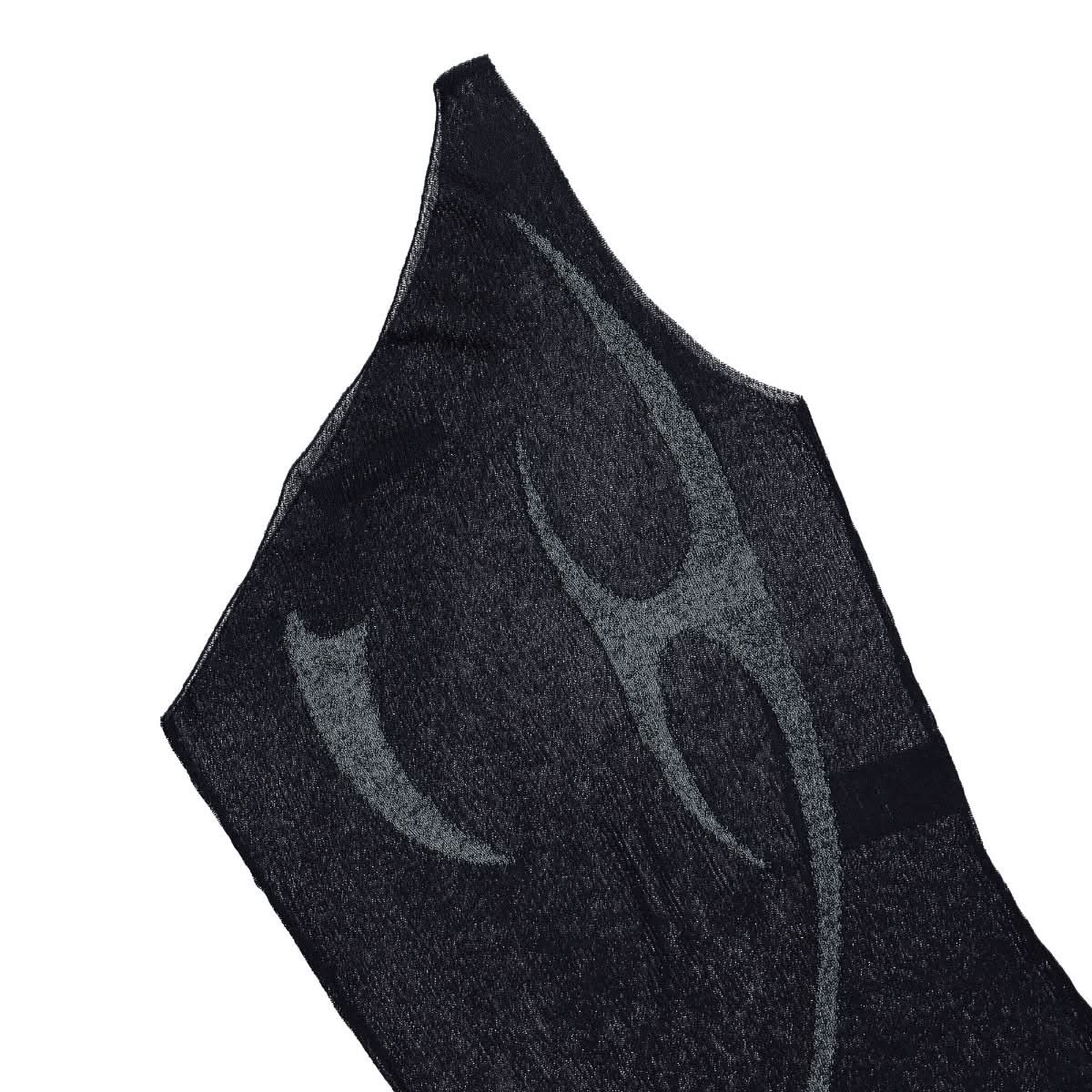 MISBHV Fully Fashioned Knitted One Shoulder Dress Blue Detail view 3 | Gate