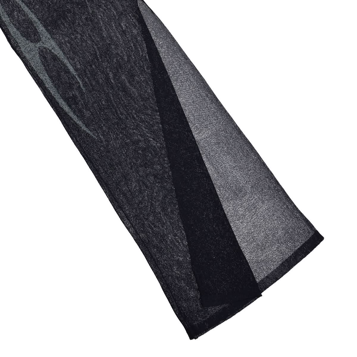 MISBHV Fully Fashioned Knitted One Shoulder Dress Blue Detail view 4 | Gate
