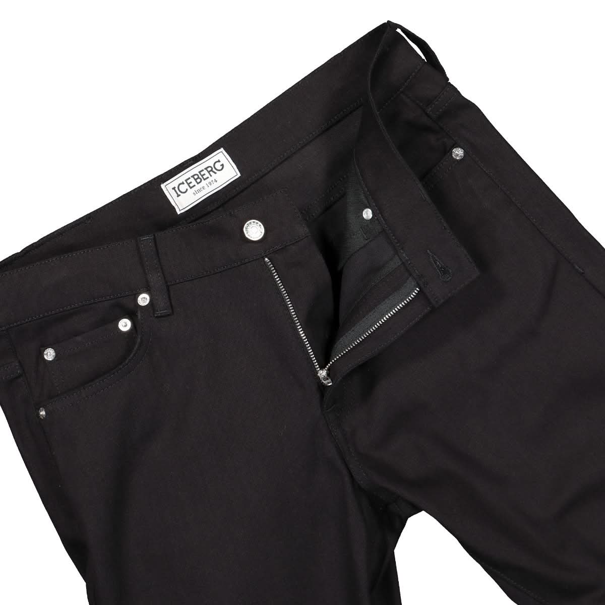 Iceberg 5 Pocket Jeans Black Detail view 4 | Gate