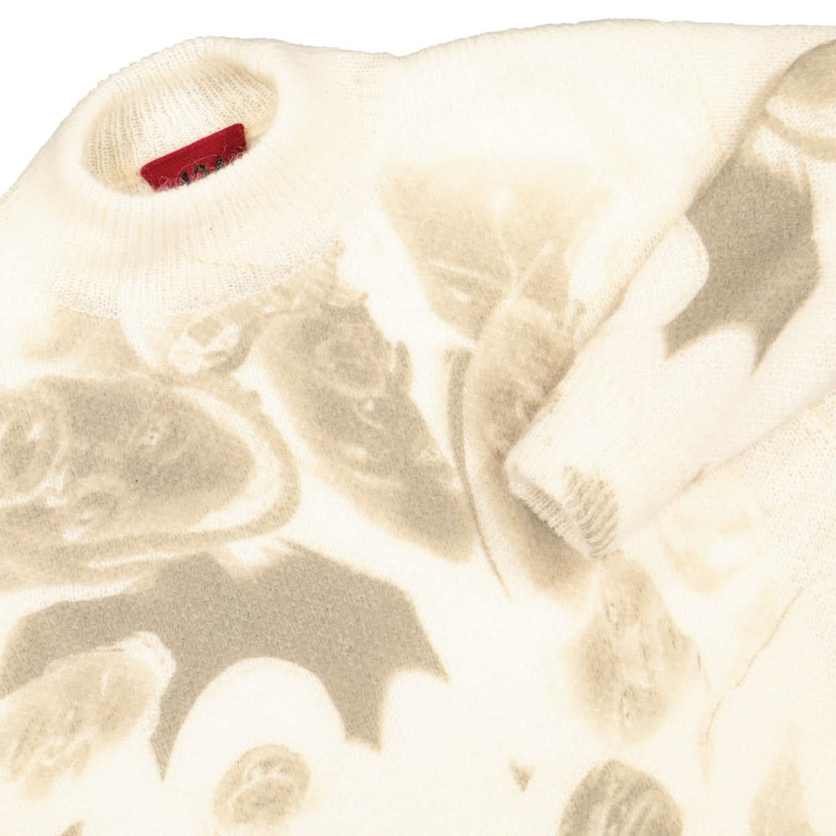 424 Oversized Mohair Crewneck White Detail view 3 | Gate