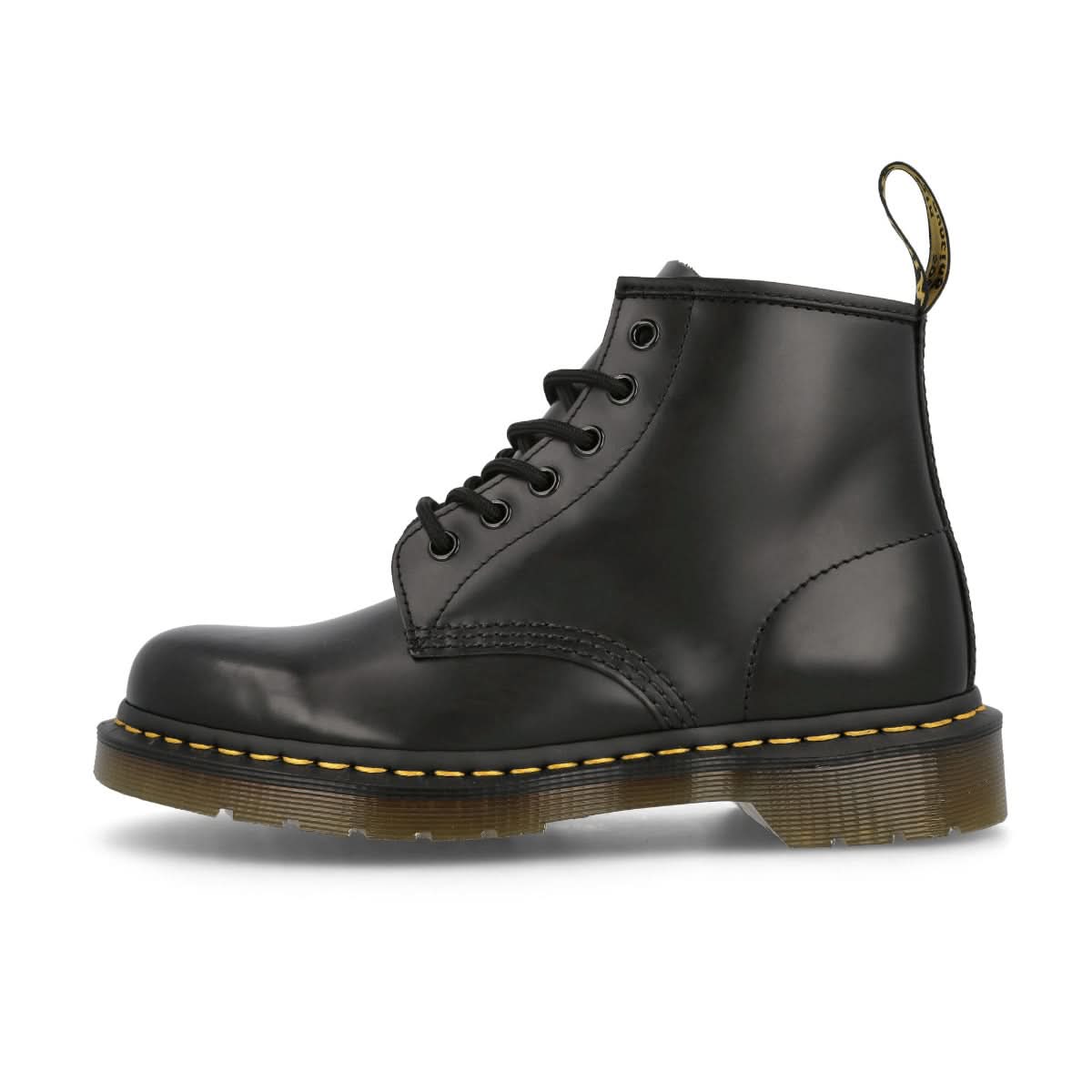 Dr. Martens 101 Y's Black Smooth Black Boots Detail view 1 | Gate