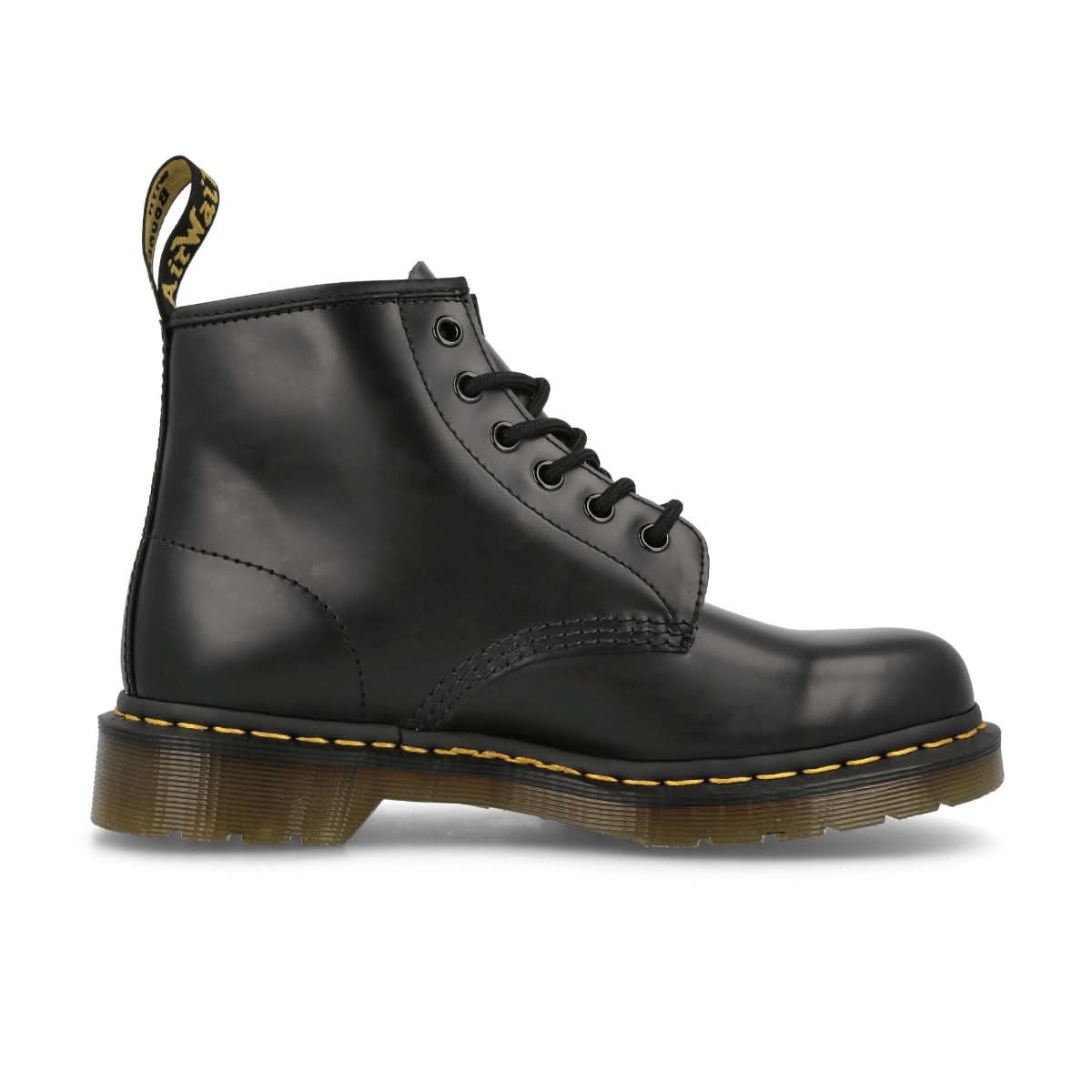 Dr. Martens 101 Y's Black Smooth Black Boots Detail view 1 | Gate