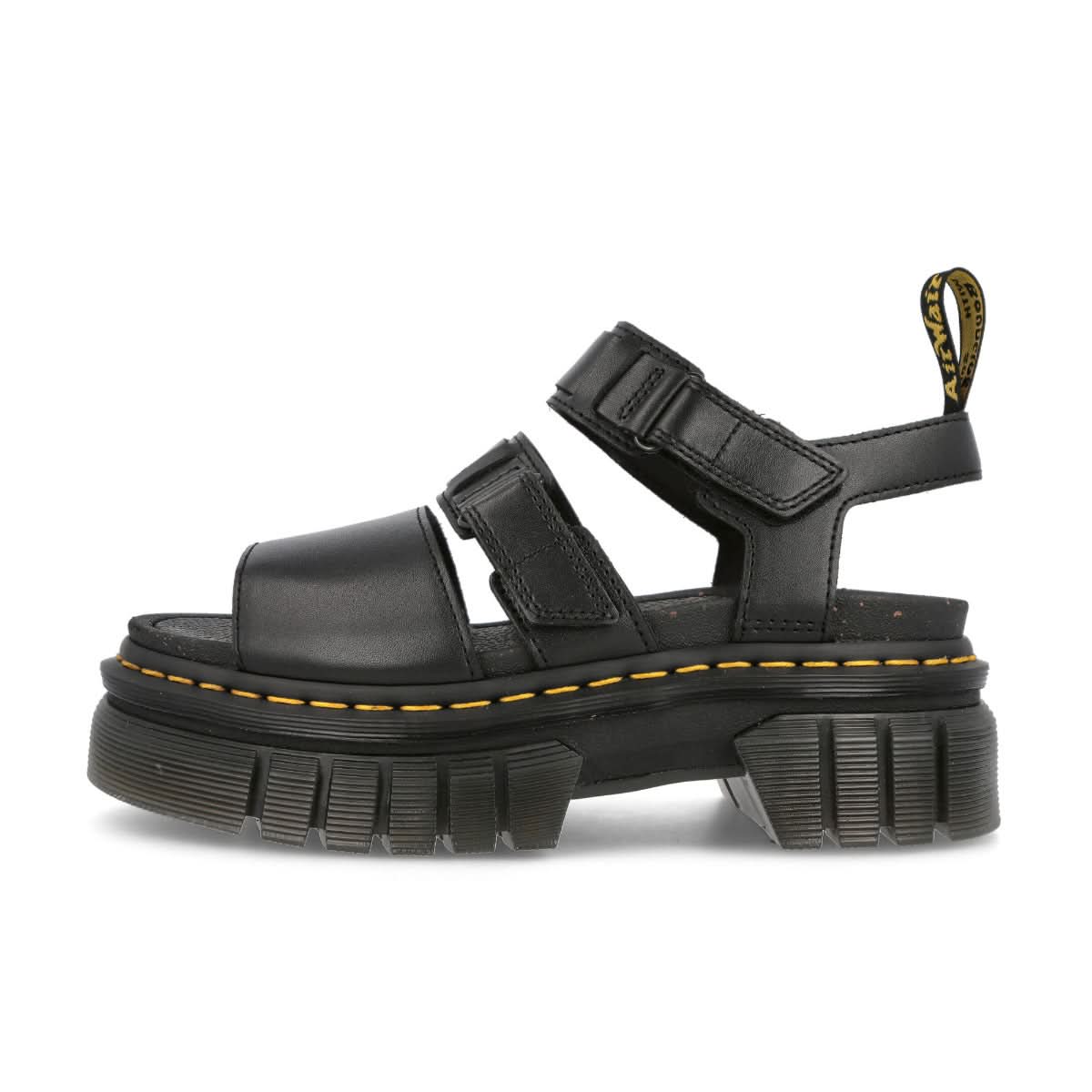 Dr. Martens Ricki 3-Strap Sandal Black Sandals Detail view 1 | Gate