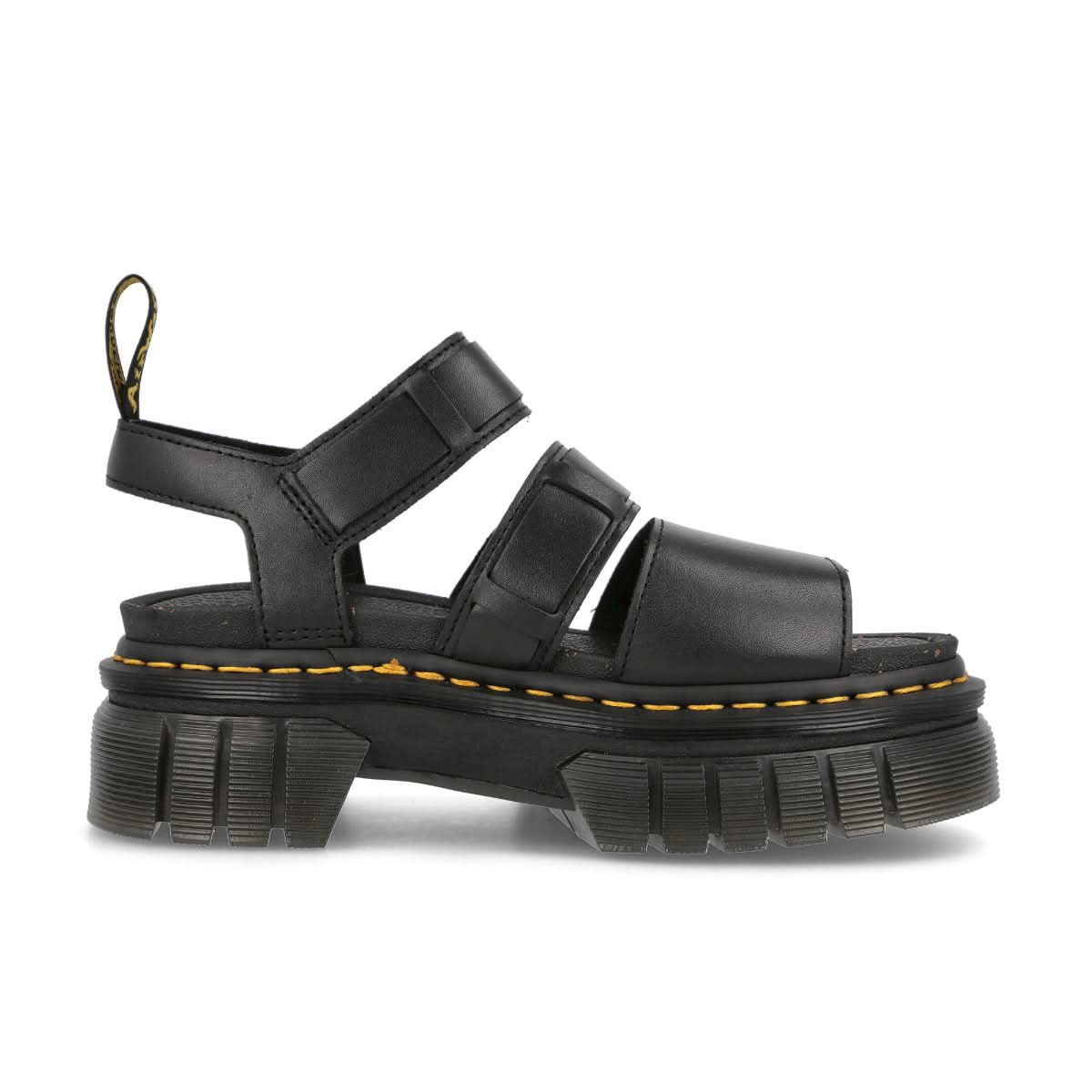 Dr. Martens Ricki 3-Strap Sandal Black Sandals Detail view 2 | Gate