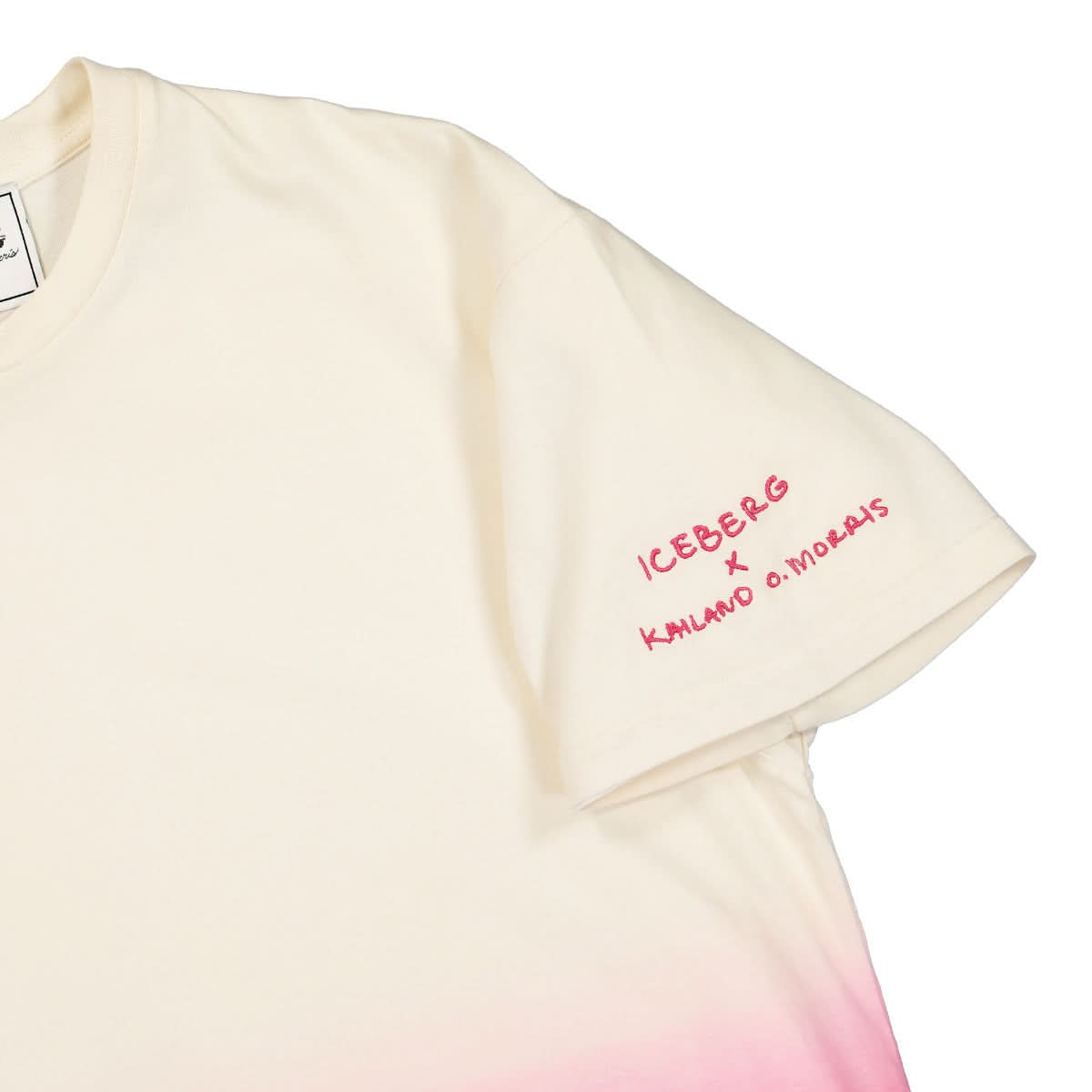 Iceberg T-Shirt White,Pink Detail view 3 | Gate