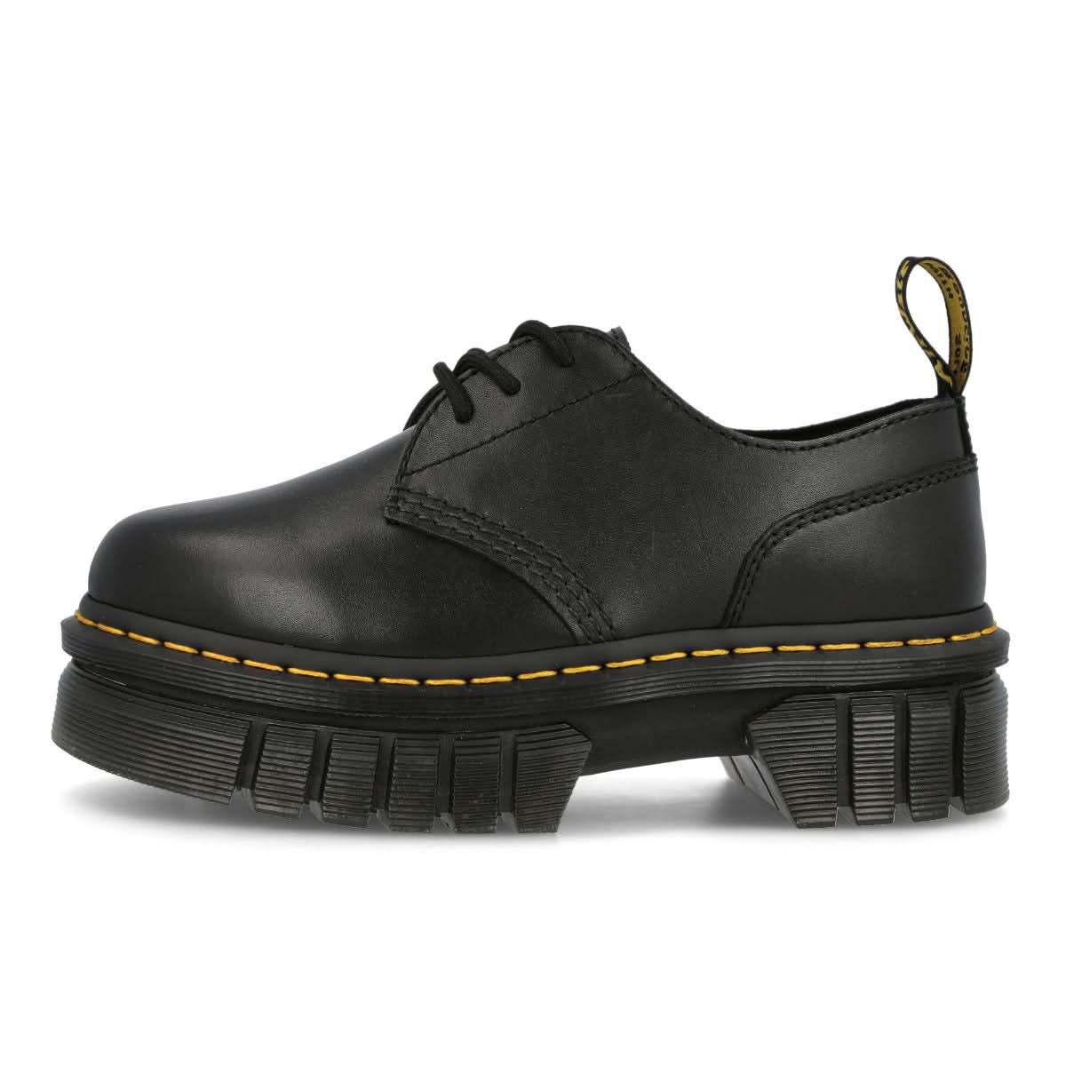 Dr. Martens Audrick 3-Eye Shoe Black Loafers Detail view 1 | Gate