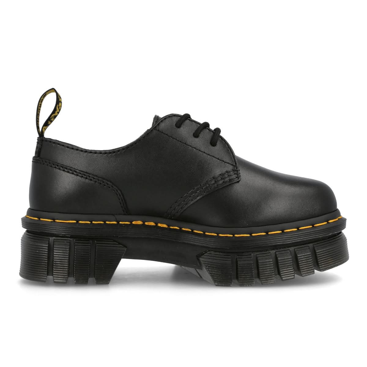 Dr. Martens Audrick 3-Eye Shoe Black Loafers Detail view 3 | Gate