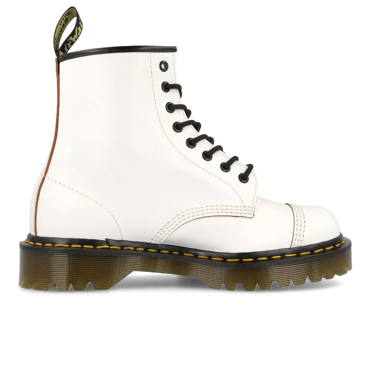 Dr. Martens 1460 Toe Cap Bex White Boots Detail view 3 | Gate