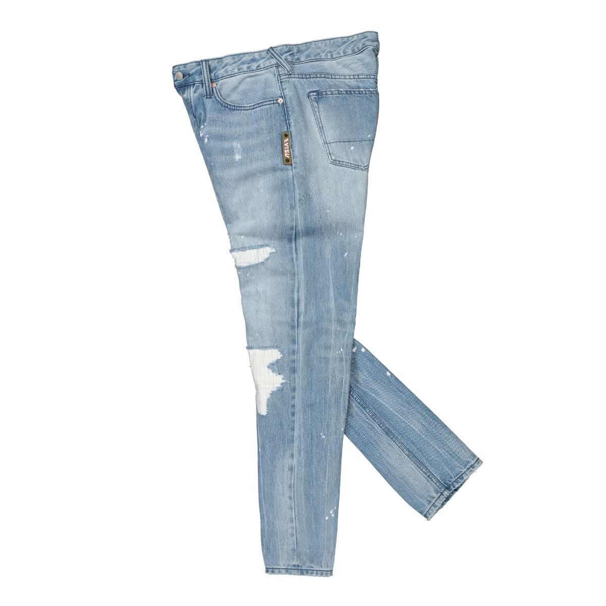Evisu x Sfera Ebbasta Graffiti Logo Jeans Blue Detail view 3 | Gate