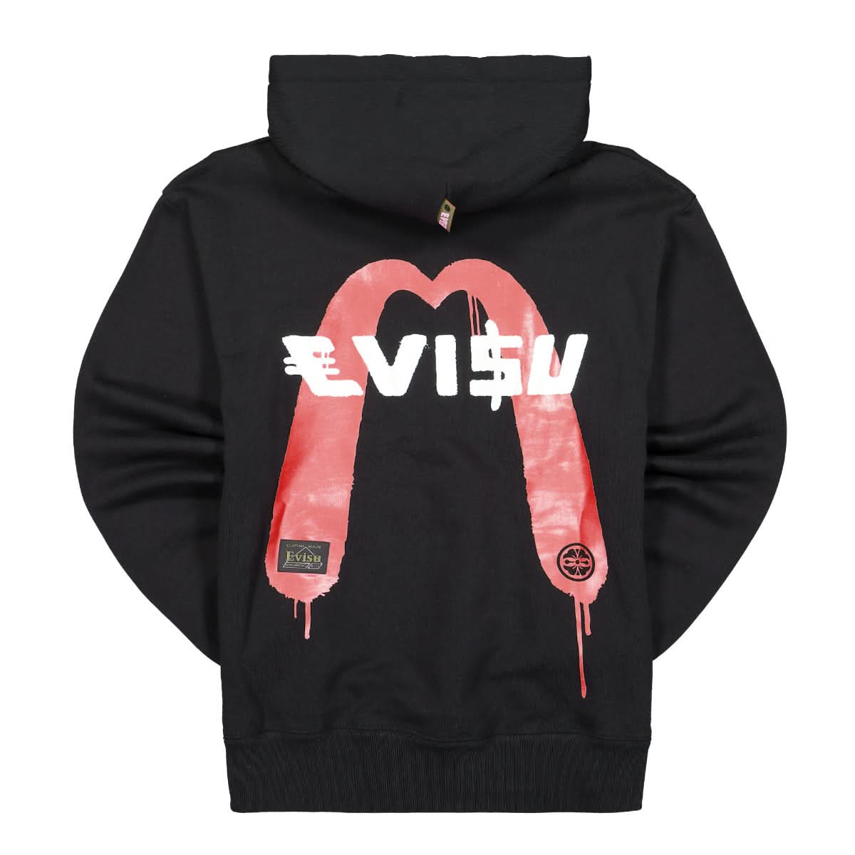 Evisu Two Way Loose Fit Sweatshirt Black Detail view 2 | Gate