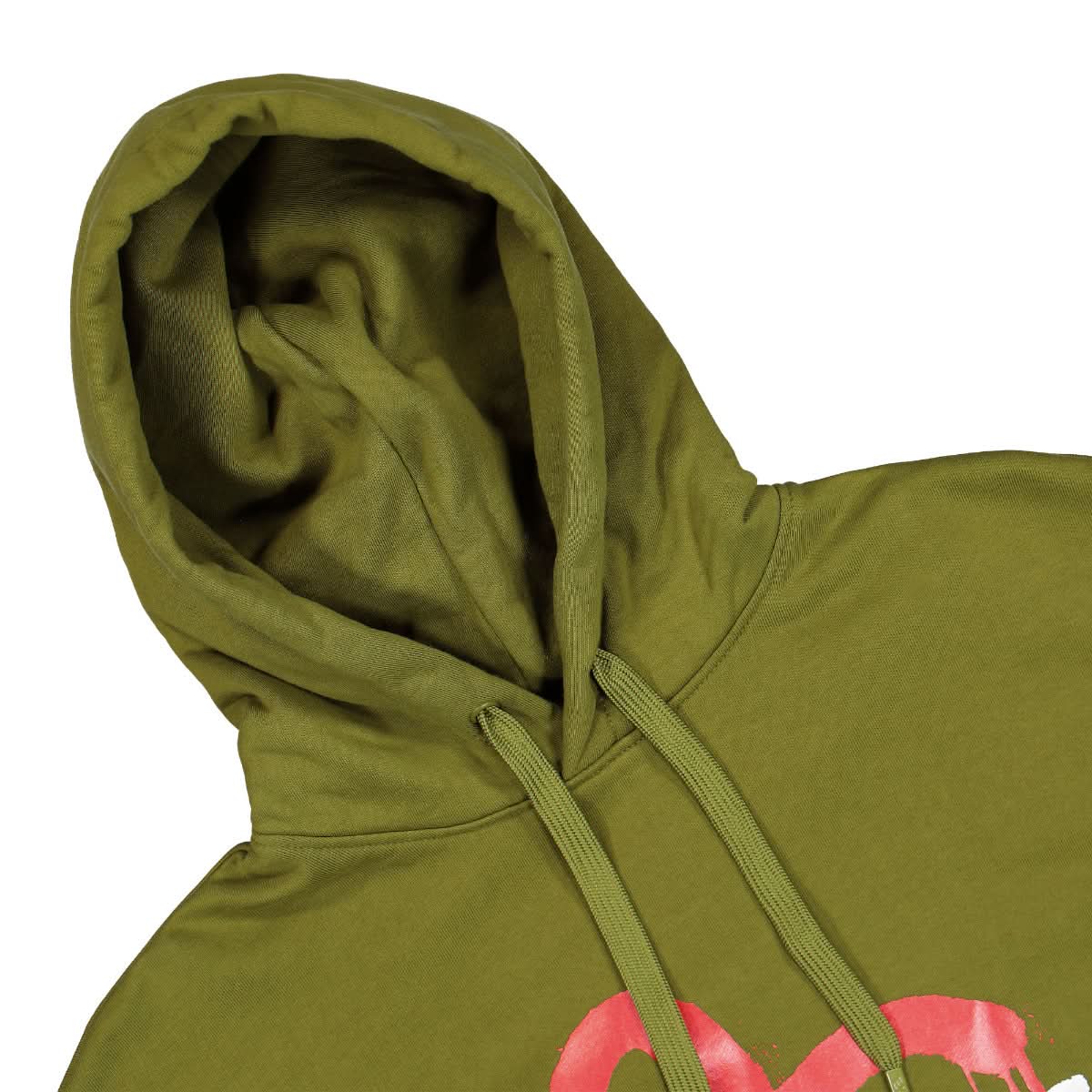 Evisu Loose Fit Hooded Sweatshirt Olive Detail view 3 | Gate