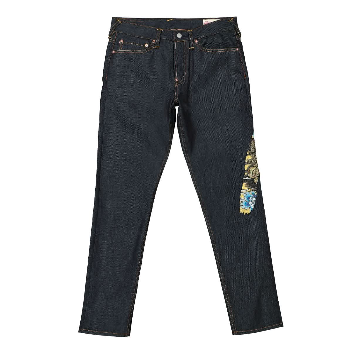 Evisu Woven 2017 AO Emb 3D Daicock Jeans Blue Detail view 1 | Gate
