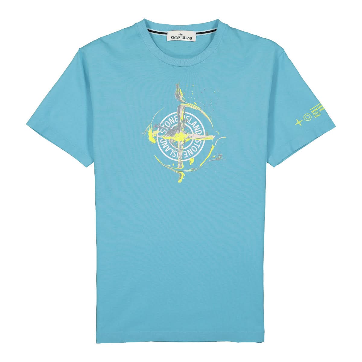 Stone Island T-Shirt Turquoise Detail view 1 | Gate