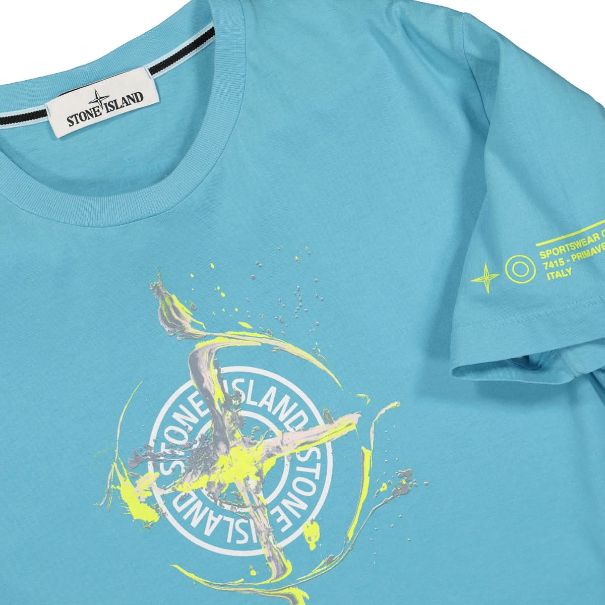 Stone Island T-Shirt Turquoise Detail view 3 | Gate