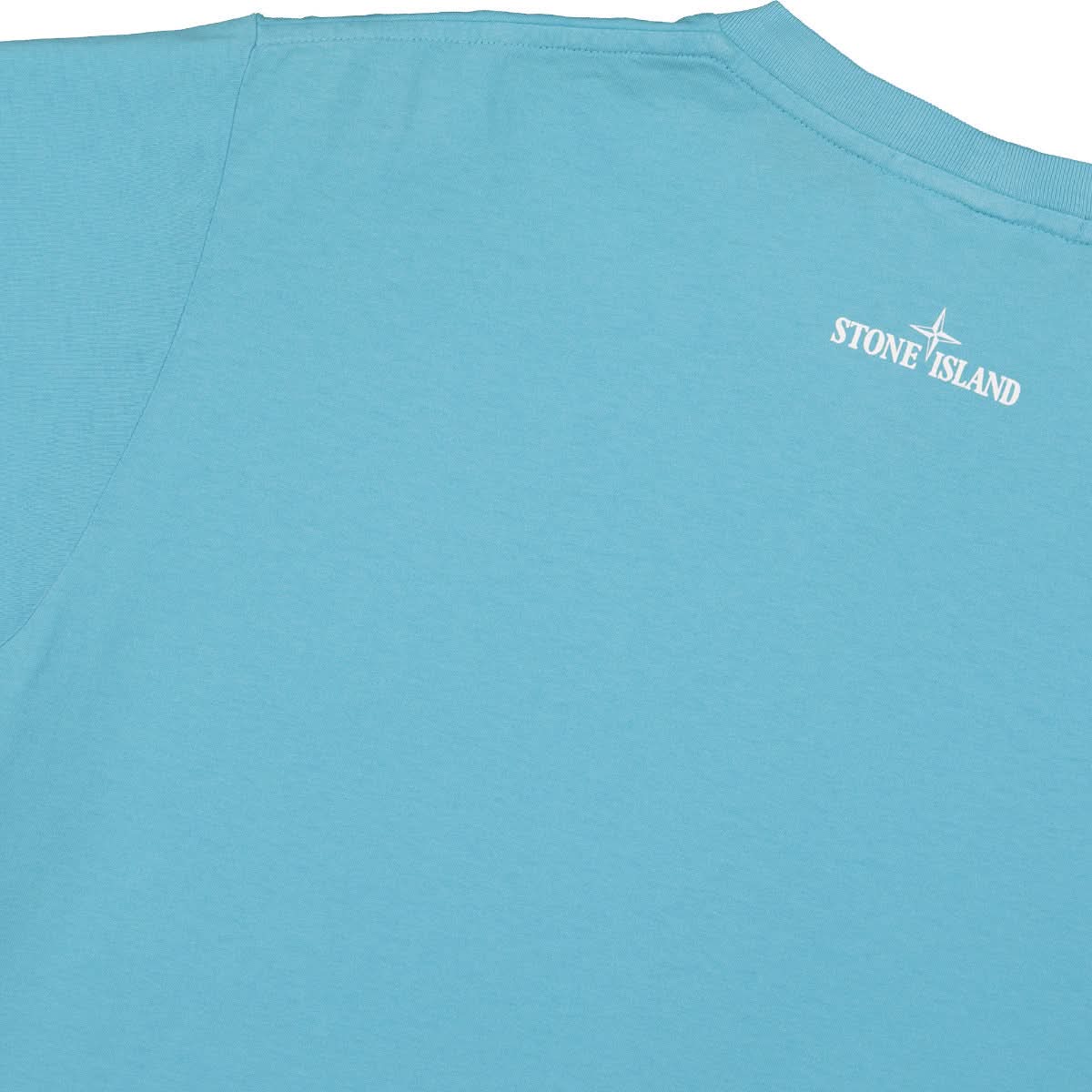 Stone Island T-Shirt Turquoise Detail view 4 | Gate