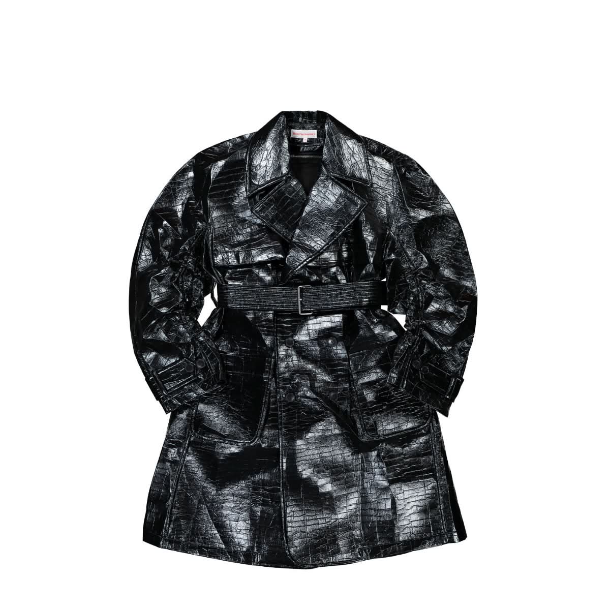 Walter Van Beirendonck Paradise Trench Coat Black Detail view 1 | Gate