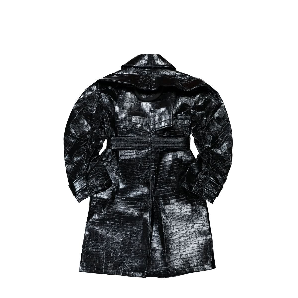 Walter Van Beirendonck Paradise Trench Coat Black Detail view 2 | Gate