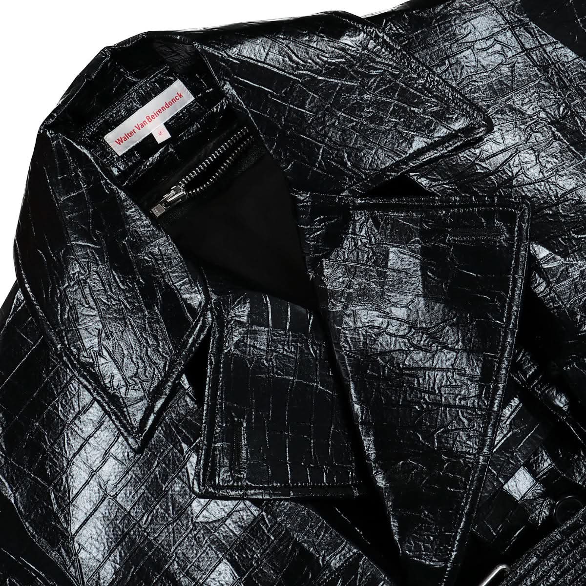 Walter Van Beirendonck Paradise Trench Coat Black Detail view 3 | Gate
