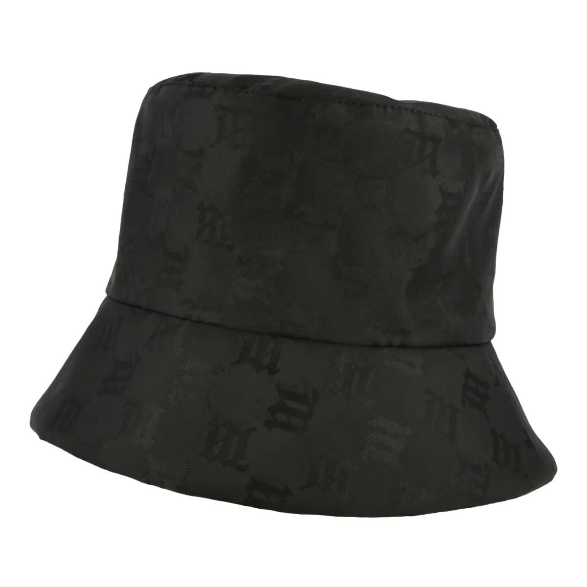 MISBHV Nylon Monogram Bucket Hat Black Detail view 1 | Gate