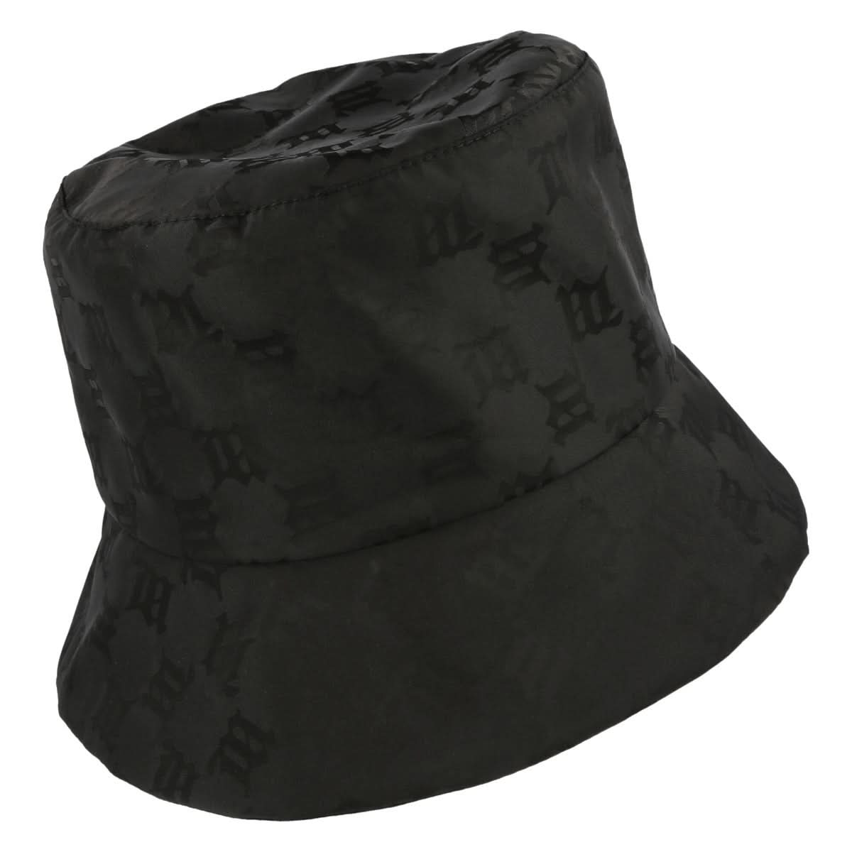 MISBHV Nylon Monogram Bucket Hat Black Detail view 3 | Gate
