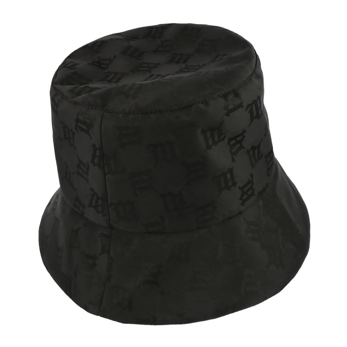MISBHV Nylon Monogram Bucket Hat Black Detail view 5 | Gate