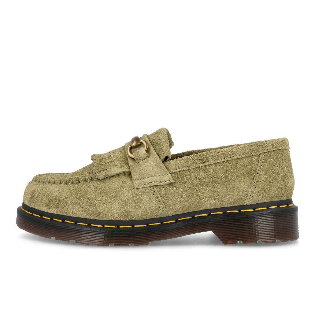 Dr. Martens Adrian Snaffle Olive Loafers Detail view 1 | Gate