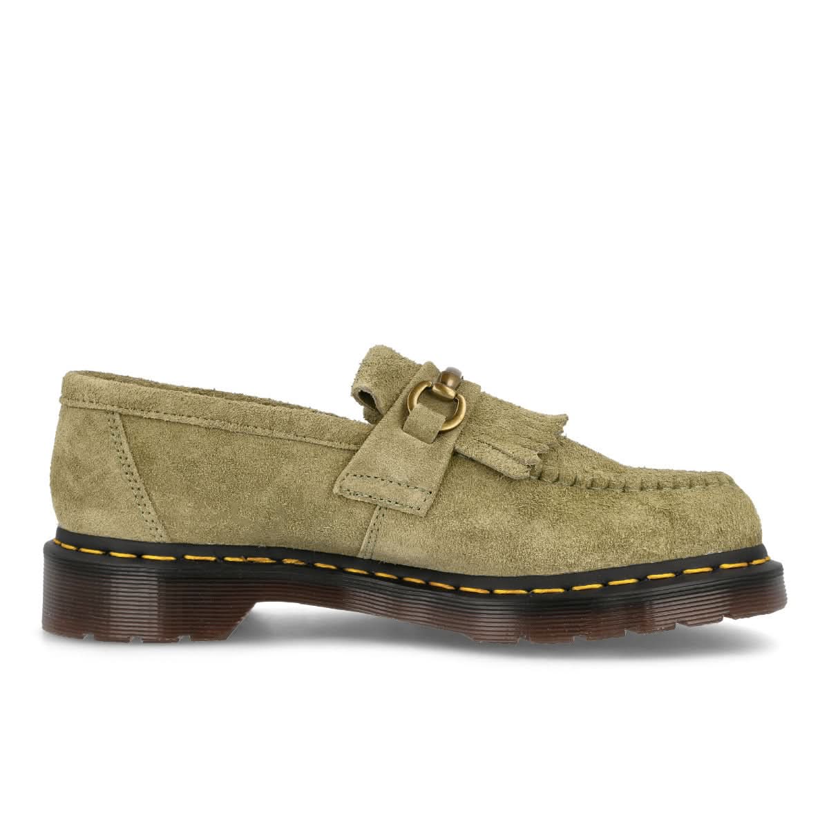 Dr. Martens Adrian Snaffle Olive Loafers Detail view 2 | Gate