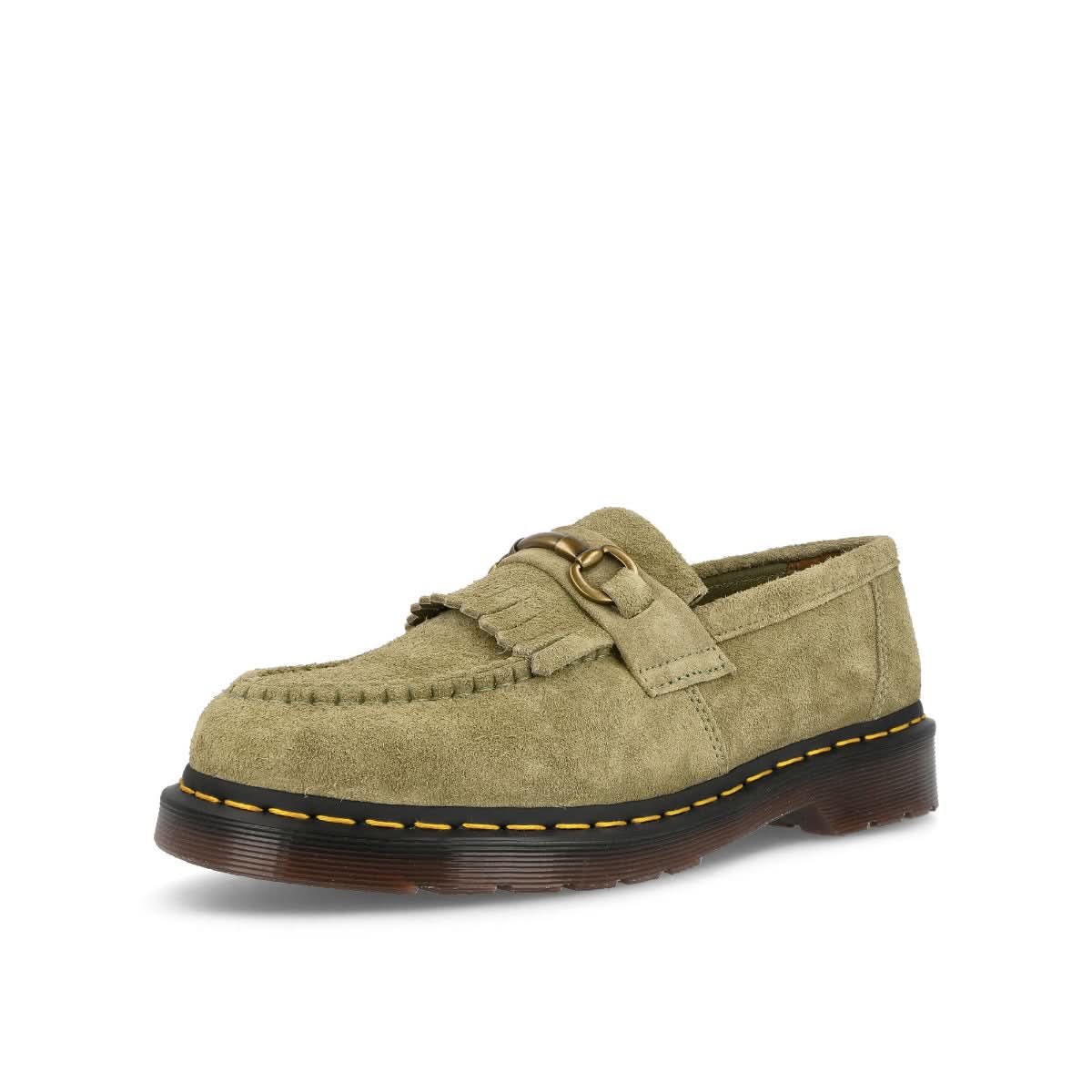 Dr. Martens Adrian Snaffle Olive Loafers Detail view 4 | Gate