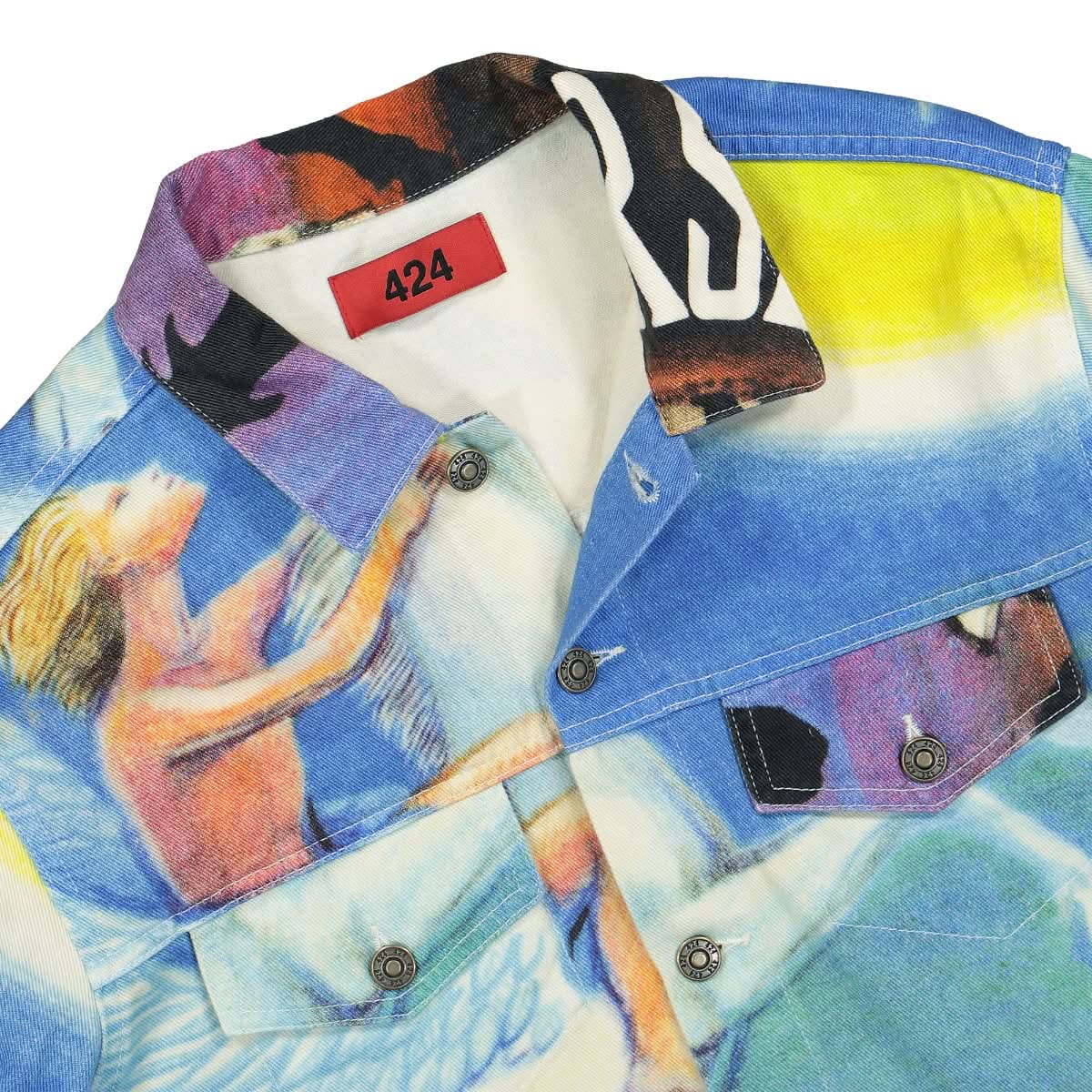 424 Denim Jacket Multicolor Detail view 3 | Gate