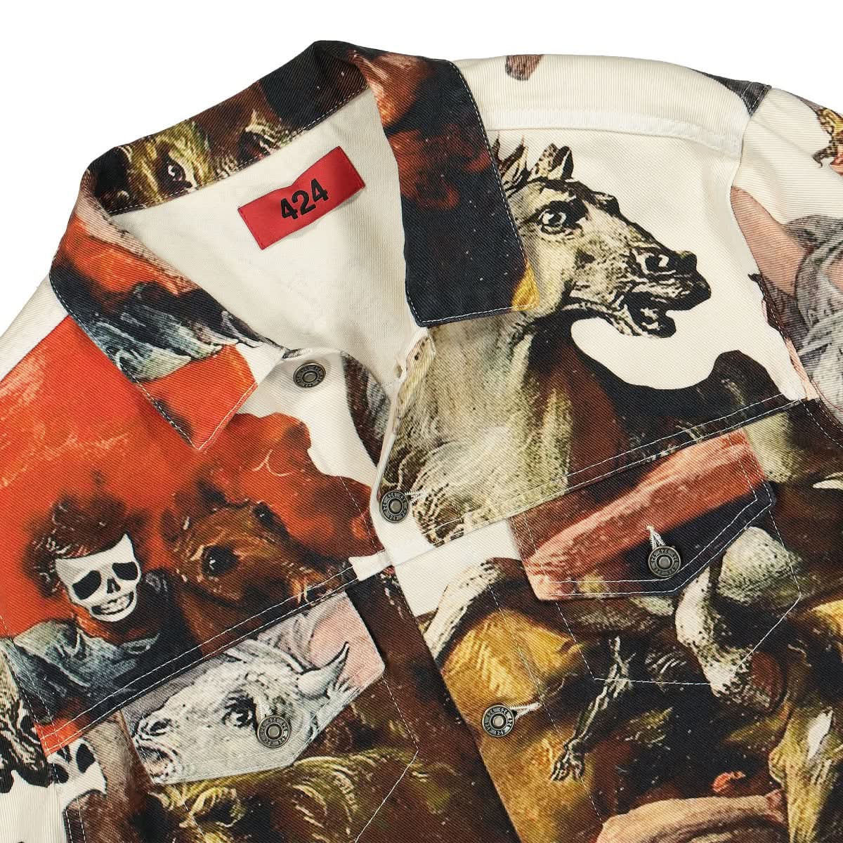 424 Denim Jacket Multicolor Detail view 3 | Gate