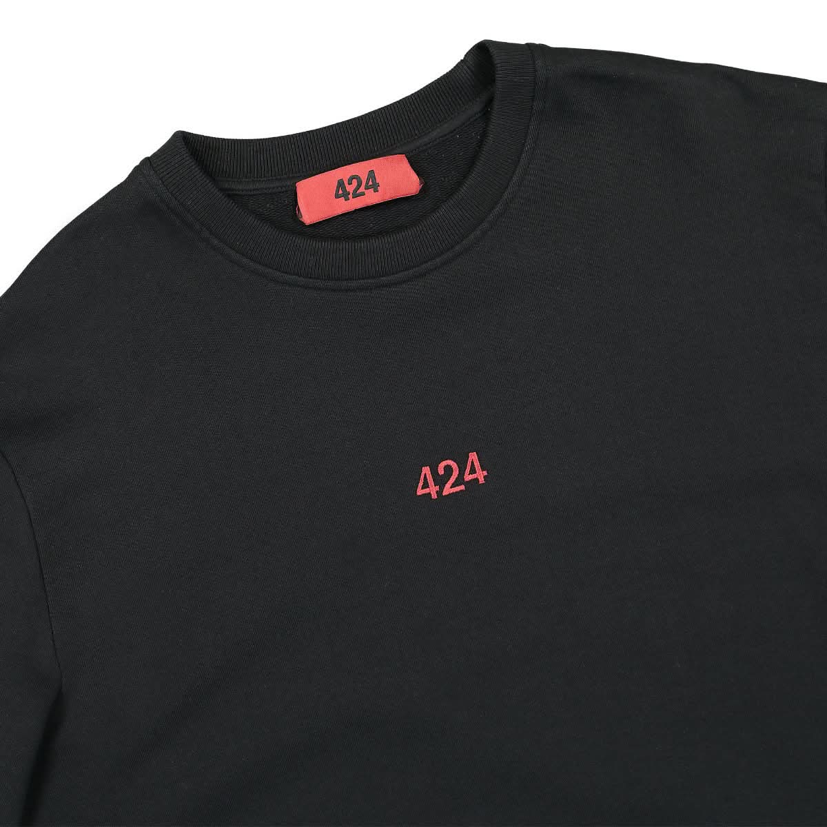 424 Crewneck Black Detail view 3 | Gate