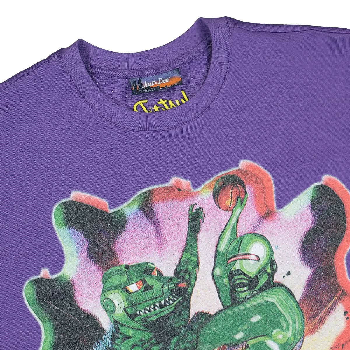 Just Don Team-X Fight T-Shirt Purple Detail view 3 | Gate
