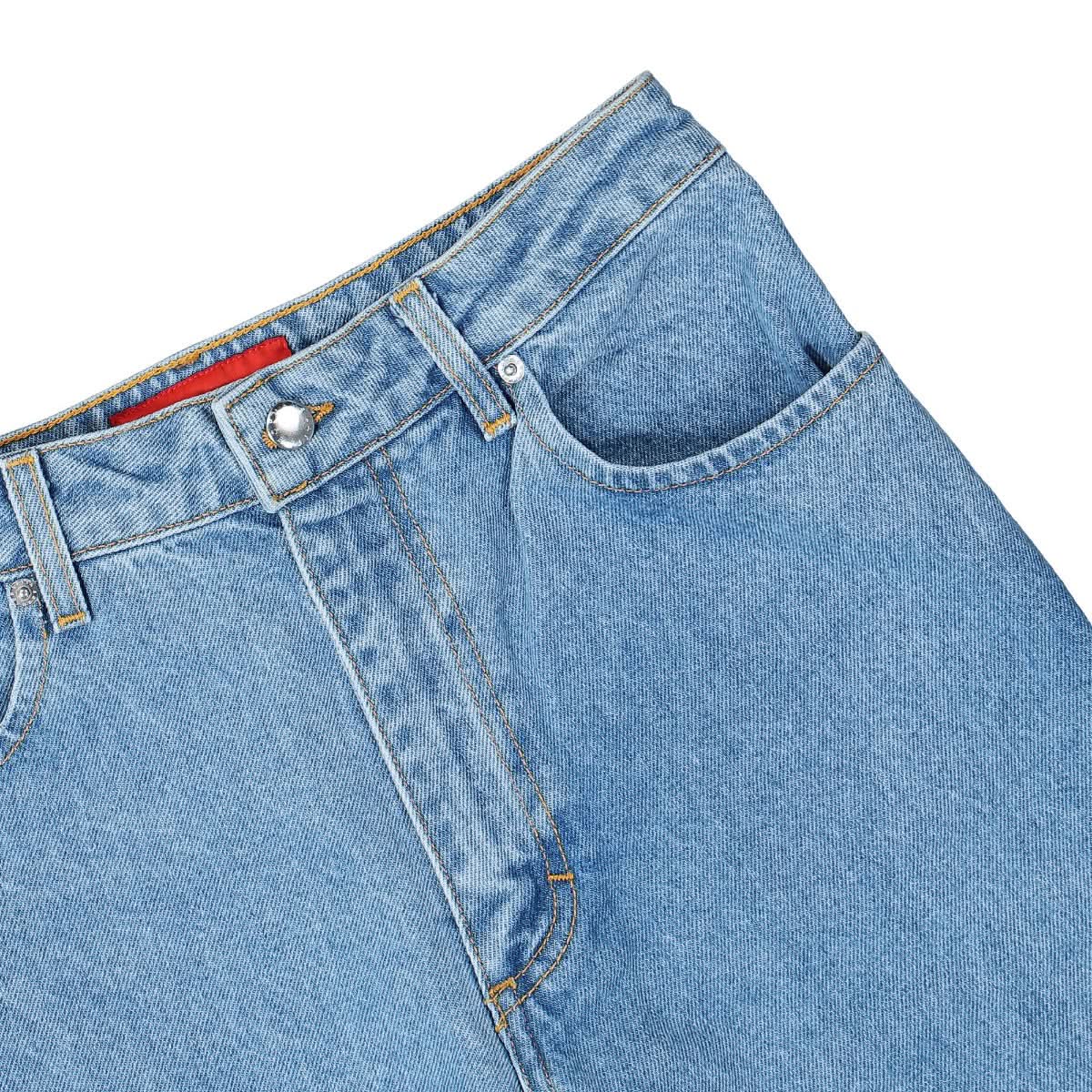 Eckhaus Latta Wide Leg Jean Blue Detail view 5 | Gate