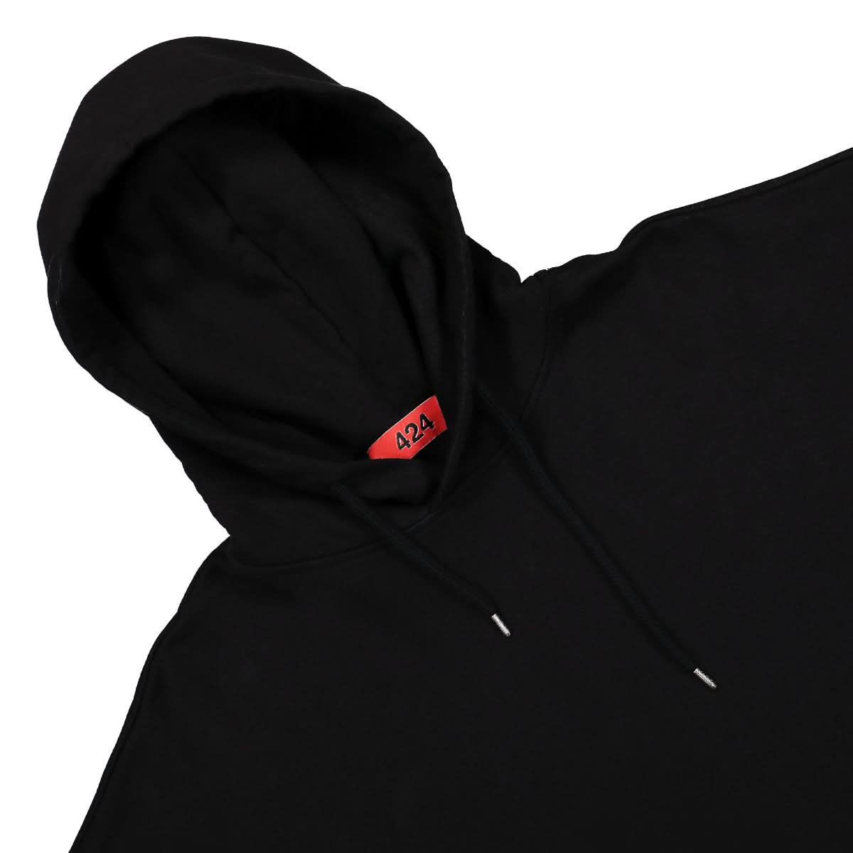424 Regular Hoodie Black Detail view 3 | Gate
