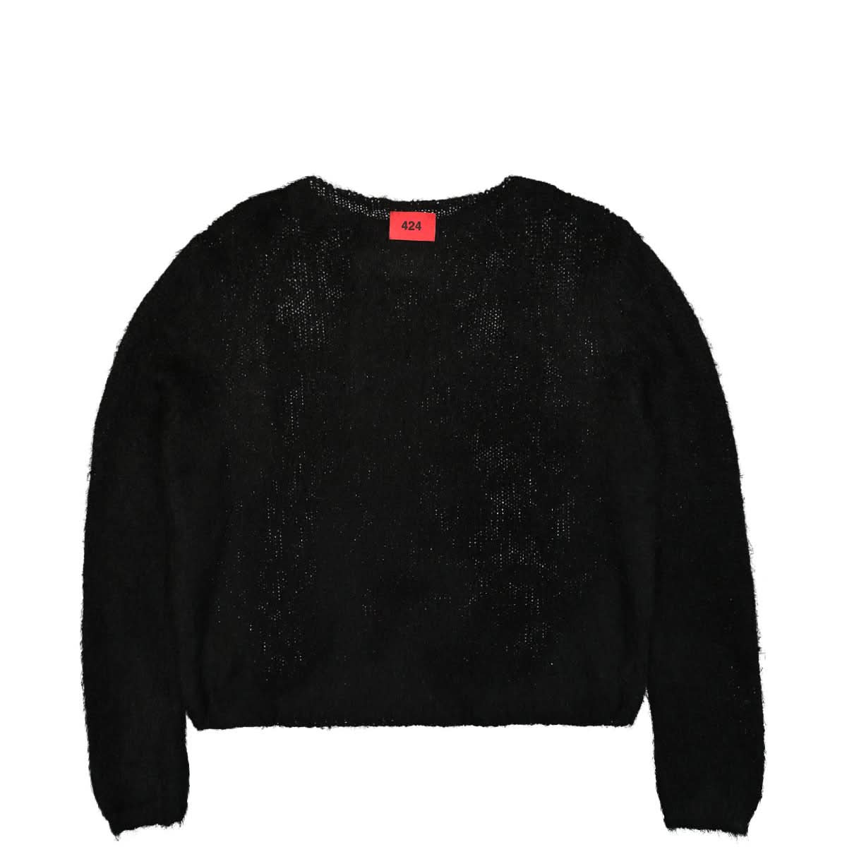 424 Knitted Sweater Black Detail view 2 | Gate
