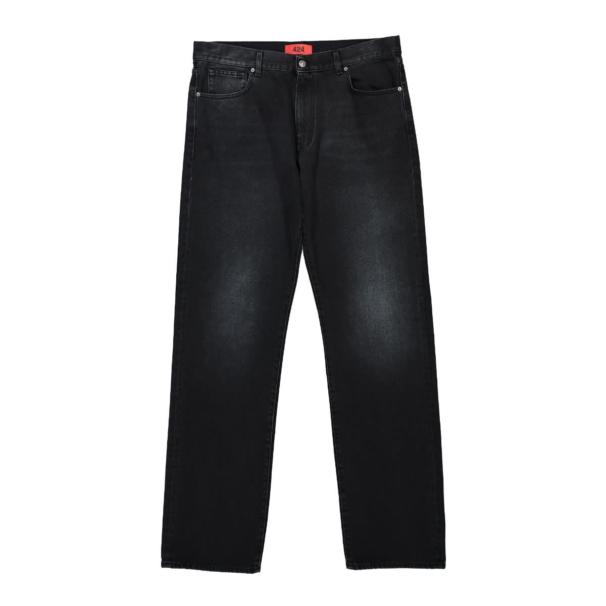 424 Baggy Trousers Black Detail view 1 | Gate