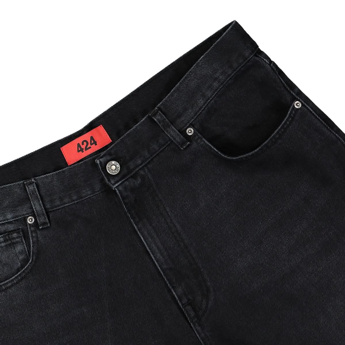 424 Baggy Trousers Black Detail view 5 | Gate