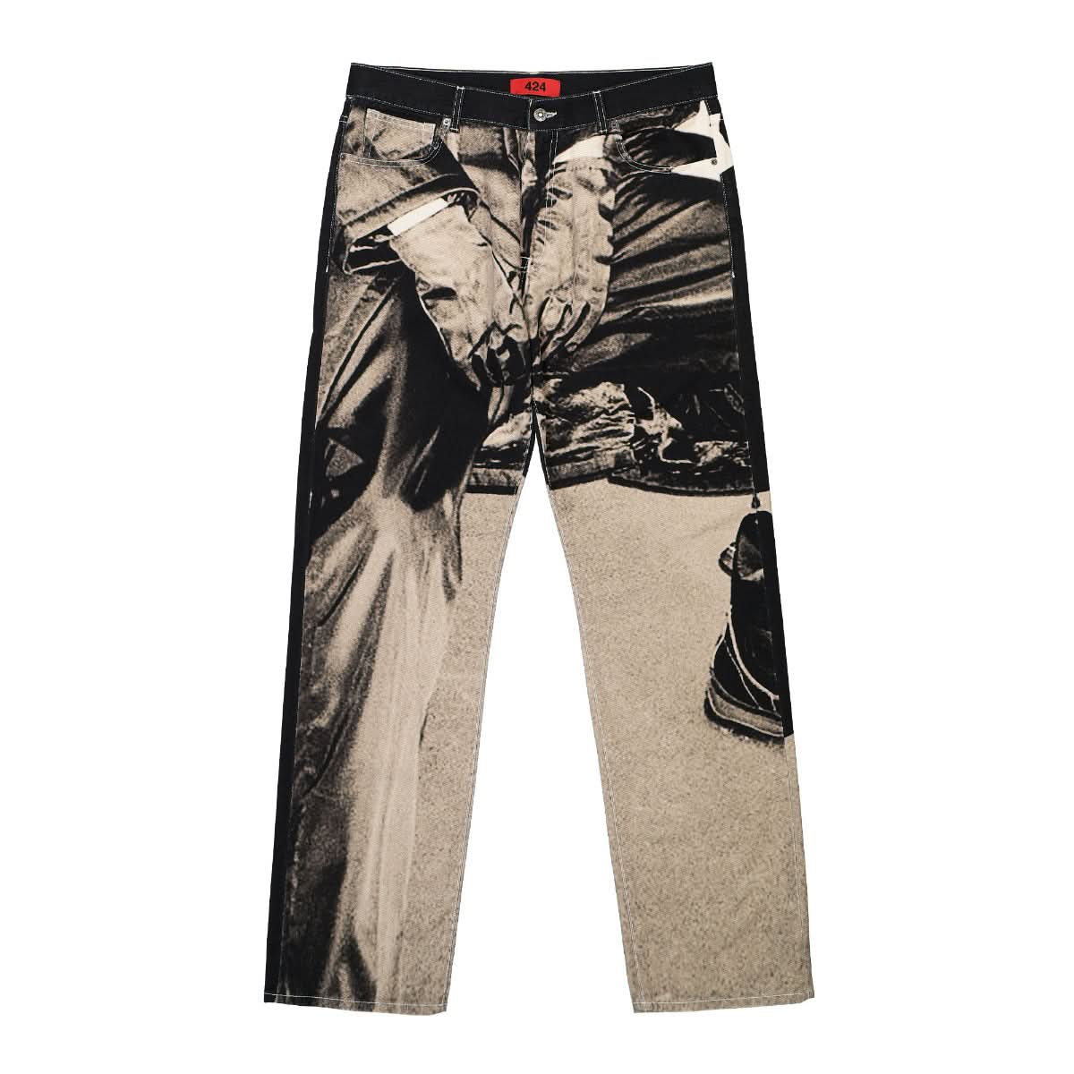 424 Baggy Trousers Black Detail view 1 | Gate