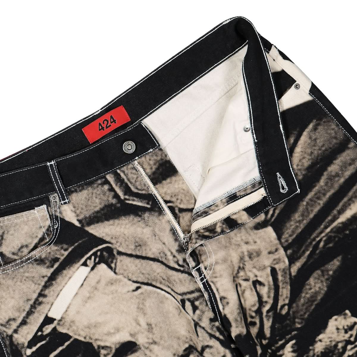 424 Baggy Trousers Black Detail view 4 | Gate