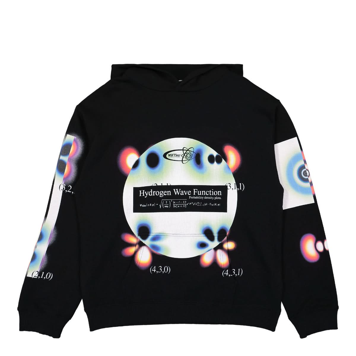 MSFTSrep Hydrogen Wave Hoodie Black Detail view 1 | Gate