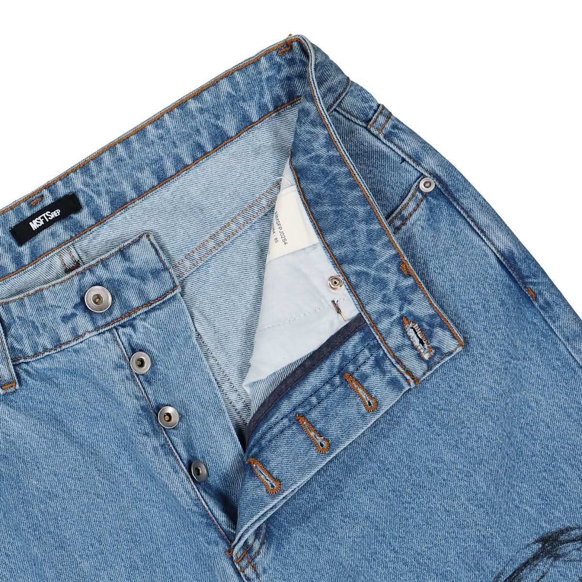 MSFTSrep Vibrations Baggy Denim Blue Detail view 4 | Gate