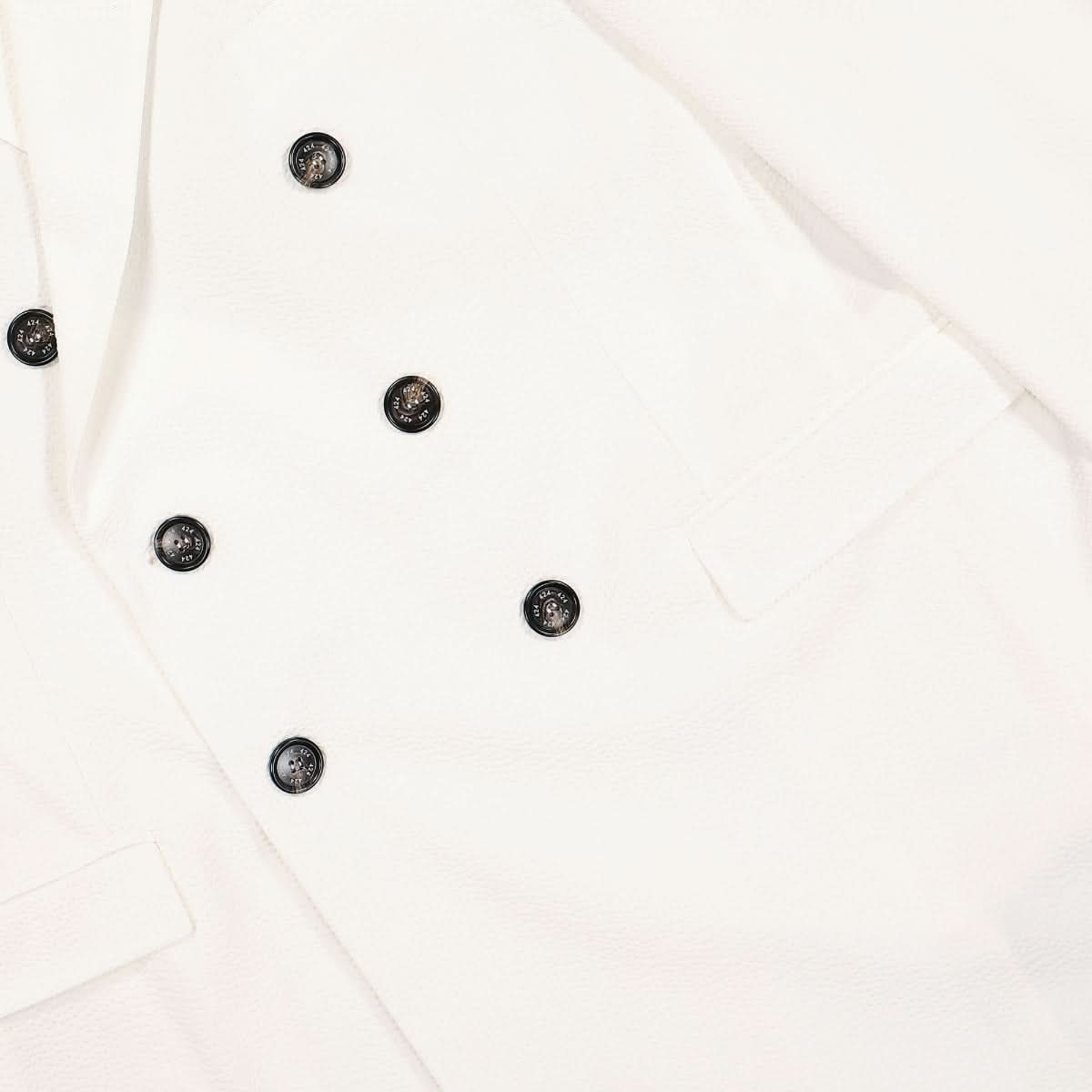 424 Coat White Detail view 4 | Gate