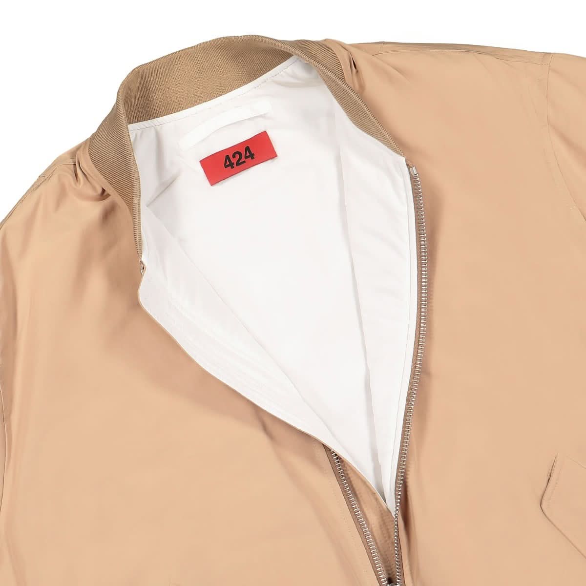 424 Bomber Jacket Brown Detail view 4 | Gate